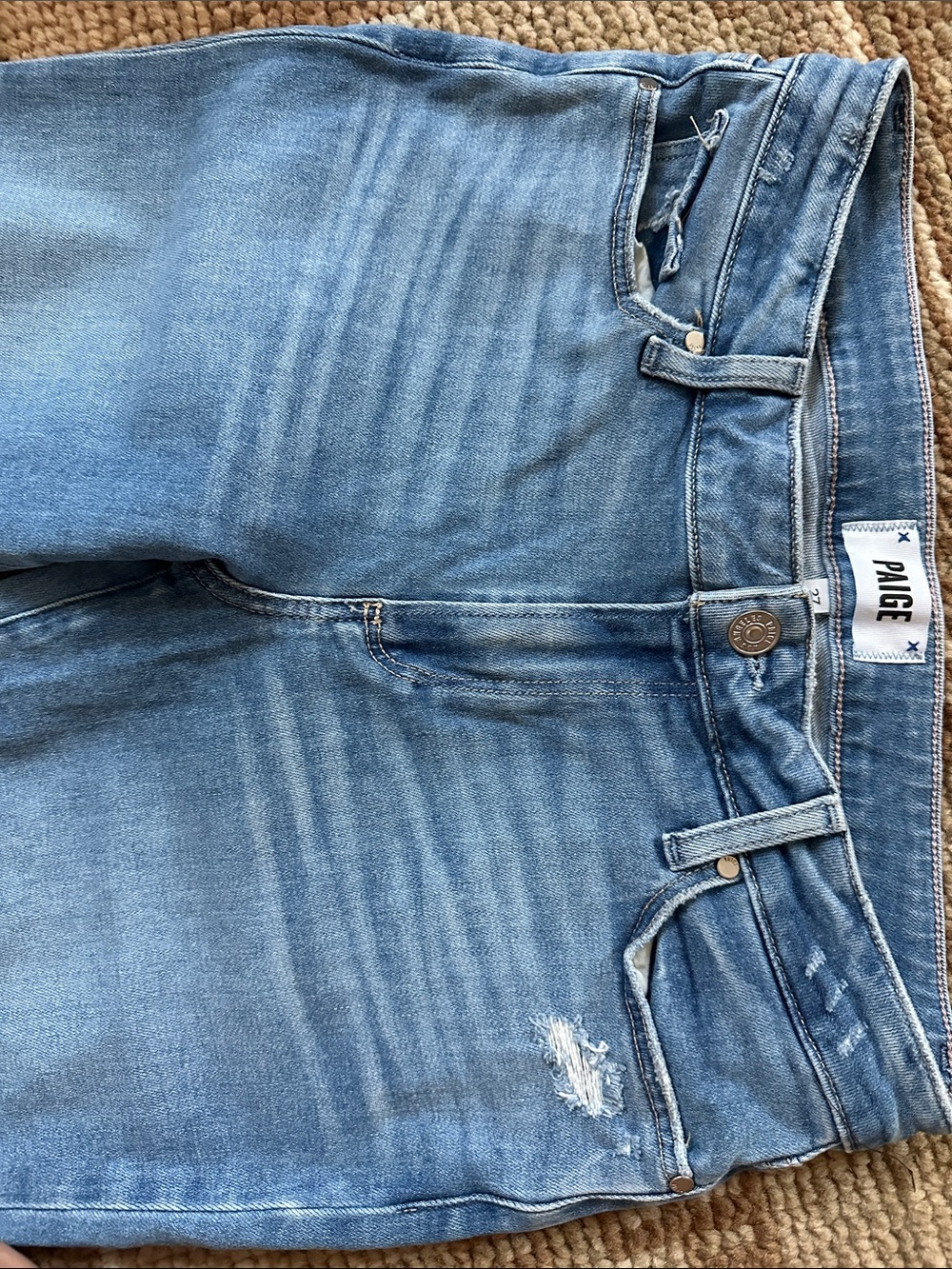 Like New Paige Brigitte jeans size 27 - Picture 8 of 9
